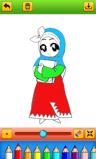 Buku mewarnai muslim kaligrafi Screen 3