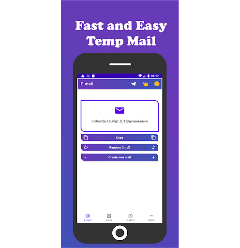 Aperçu de l'application