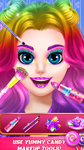 DIY Rainbow jeux de maquillage
