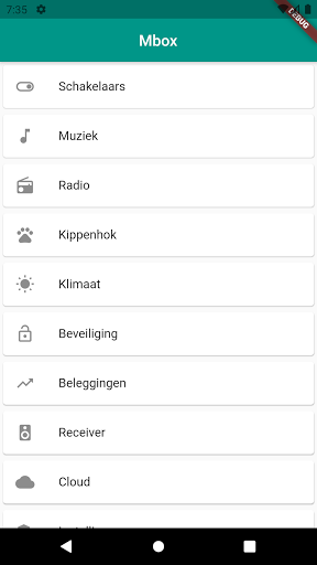 Android application Mbox screenshort