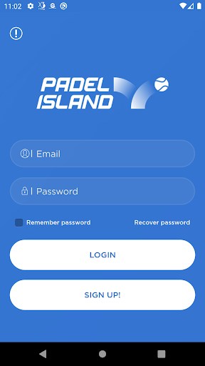 Android application Padel Island screenshort