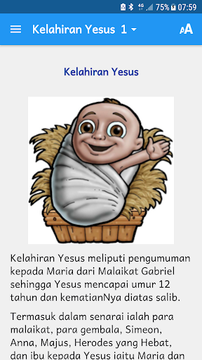 Android application Bibleview - Kelahiran Yesus screenshort
