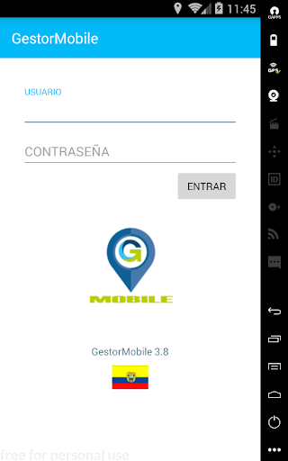 Android application Gestor Mobile screenshort