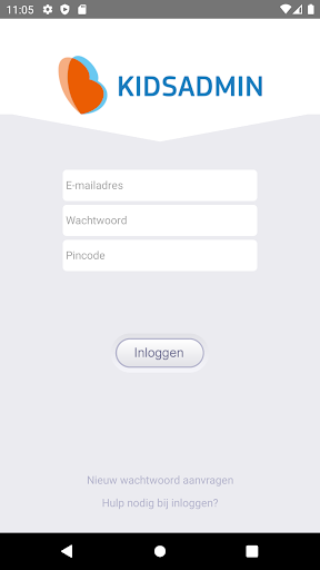 Android application Kidsadmin Ouderapp screenshort