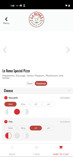 Screenshot of La Roma Pizza & Subs
