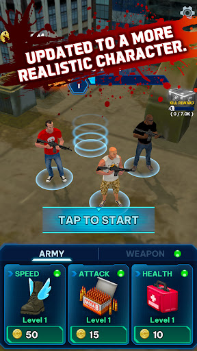 Android application Zombie Armageddon: Endless War screenshort