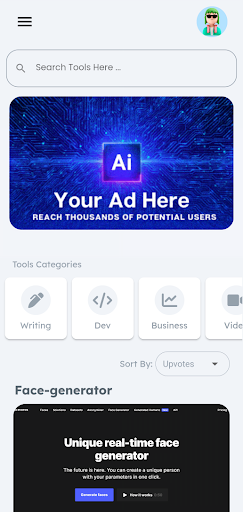 Android application AiKlic: All Ai Tools & Ai News screenshort