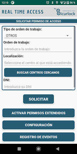 Android application RTA - Real Time Access screenshort