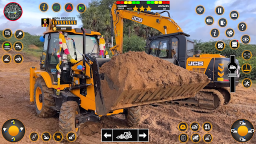 Android application US Snow Excavator JCB Game screenshort
