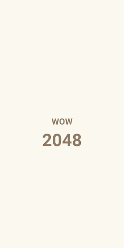 Android application WOW 2048 screenshort