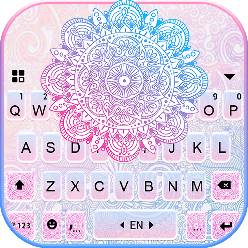 Pastel Mandala Keyboard Backgr Header - AppWisp.com