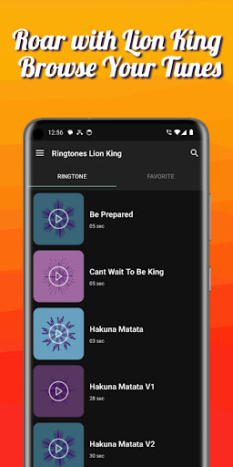 Ringtones Lion King Screen 2