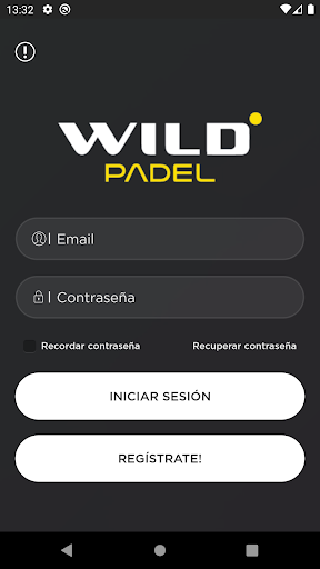 Android application Wild Padel screenshort