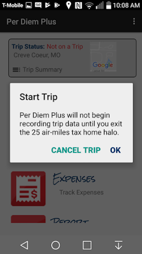Per Diem Plus®-Owner Operators Screen 2