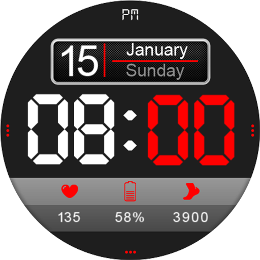 Digital Watch Face Key 014