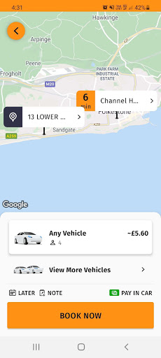 JJ Taxis Screen 3