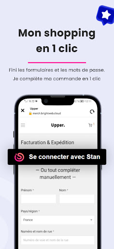 Stan App : mon pass e-shopping Screen 3