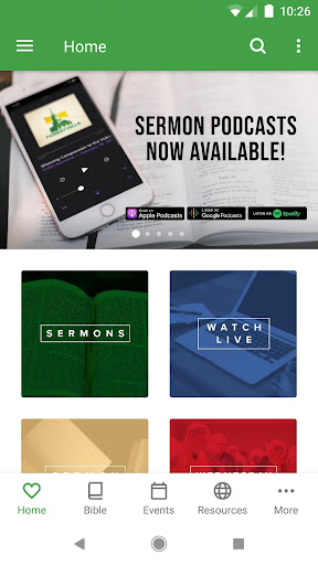 Android application Forest Hills Baptist Church screenshort
