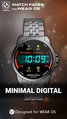 Minimal Digital Watch Faceのおすすめ画像1