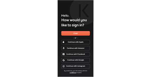 Kalfire Connected App Screen 2