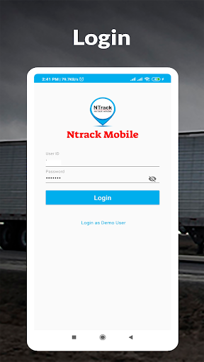 Android application NTrackMobile screenshort