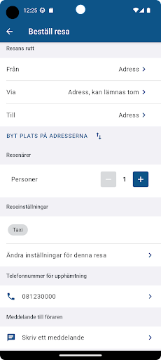 Färdtjänsten Stockholm Screen 2