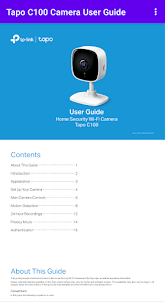 Tapo C100 Camera User Guide