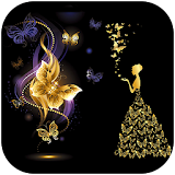 Gold Butterfly Theme Gold Tech icon