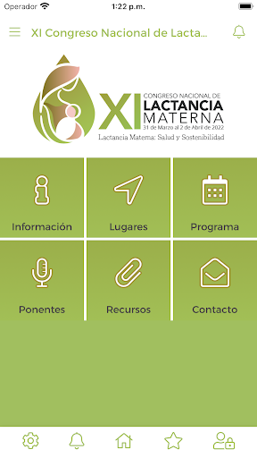 Android application XI Congreso Nacional IHAN 2022 screenshort