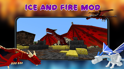 Android application Ice and Fire Mod For Minecraft screenshort