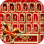 Royal Red Butterfly Keyboard Theme
