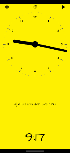 Android application Tick-tack learning clock screenshort