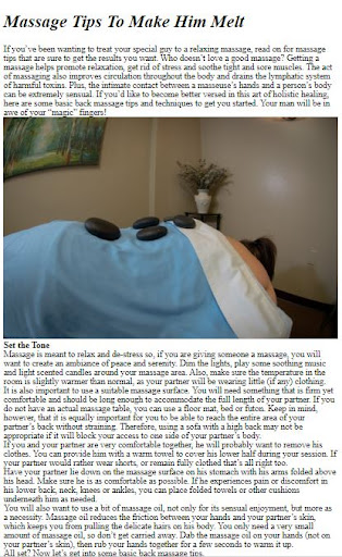 How to Do a Back Massage Screen 3
