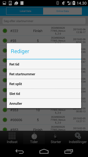 ST Arrangør Tidtagning