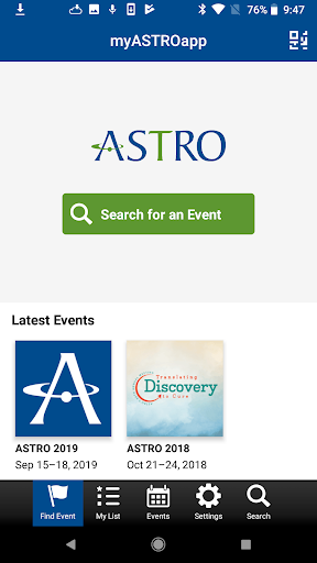 Android application MyASTROApp screenshort