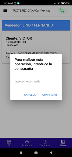 Comisa Ventas Screen 2