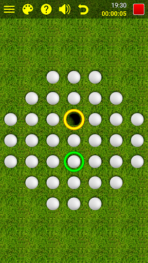 Screenshot of Marble Solitaire Puzzle