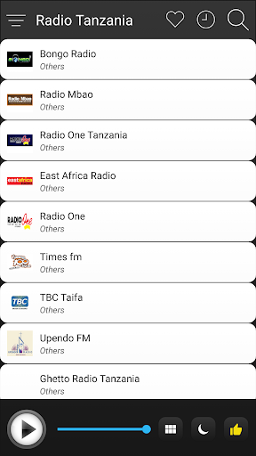 Tanzania Radio FM AM Music Screen 3