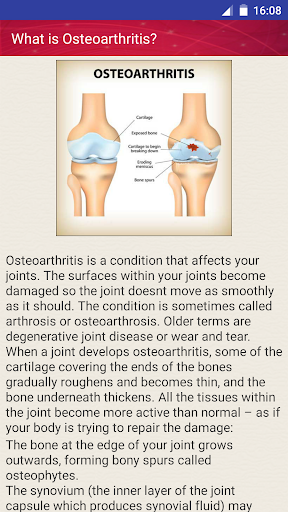Joint Pain Osteoarthritis Help Screen 2