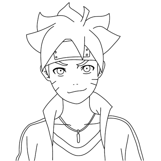 How to draw Boruto logo