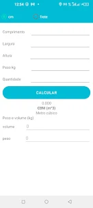 CBM -Calculadora de frete