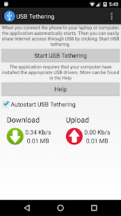 USB Tethering Screenshot
