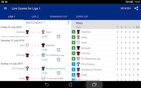 Live Scores for Liga 1 Romania 2021/2022 3.1.5 APK screenshots 9