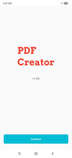 Android application PDF Creator screenshort