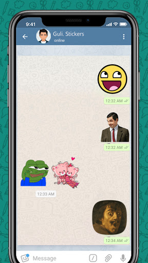Android application TelegStickers: Funny Stickers screenshort