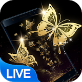 Gold Butterfly Live Wallpaper icon