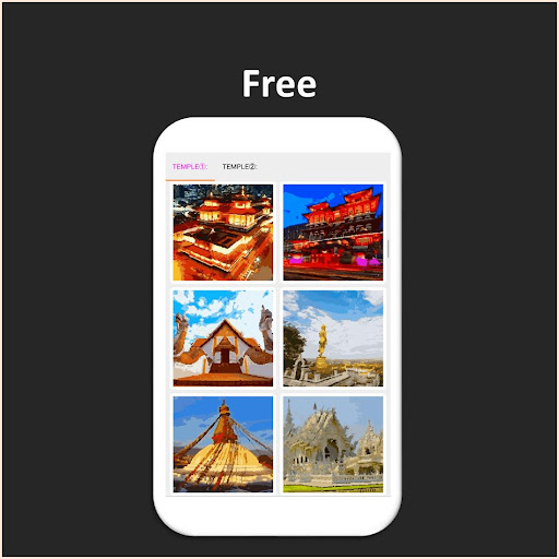 Color by Number - temple Screen 2