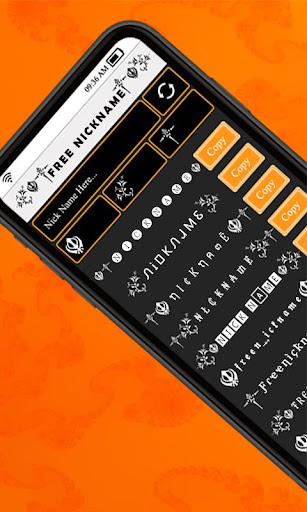 Android application Nickname Generator Gamer Name screenshort