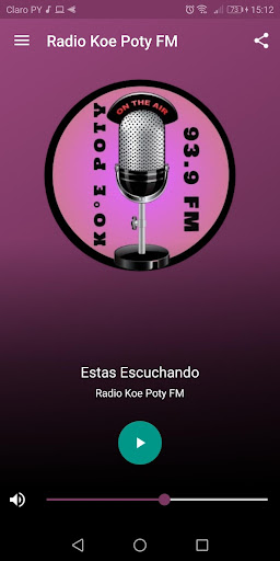 Android application Radio Koe Poty 93.9 FM - Parag screenshort