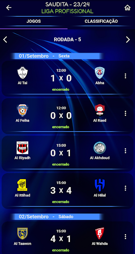 Campeonato Arabia Saudita Screen 3